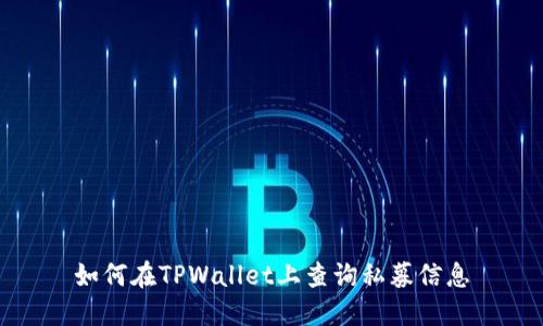 如何在TPWallet上查询私募信息
